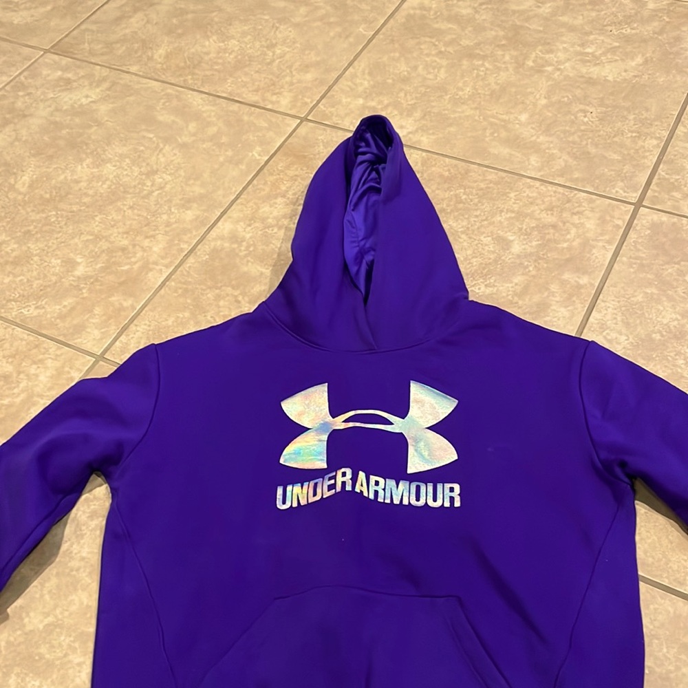 Purple under armor hoodie-10